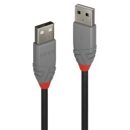 Lindy 36694 câble USB USB 2.0 3 m USB A Noir, Gris