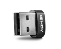 Lindy 41884 cambiador de género para cable USB Type-A USB Type-C Negro