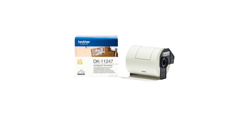 Brother DK-11247 label-making tape Black on white