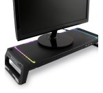 Deep Gaming DEEPGAMING SOPORTE PARA MONITOR CON HUB 4USB + ILUMINACION RGB