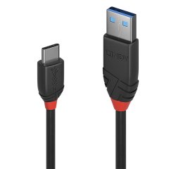 Lindy Câble USB 3.2 Type A vers C de 1m, 10Gbit/s, noir