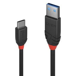 Lindy 36916 câble USB USB 3.2 Gen 1 (3.1 Gen 1) 1 m USB A USB C Noir