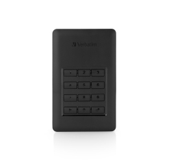 Verbatim Disco duro portátil y seguro Store ?n? Go de 2 TB con teclado