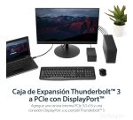 StarTech.com Caja Chasis de Expansión Thunderbolt 3 a PCI Express con DisplayPort - PCI-E x16 - PCIe de 16 Hilos