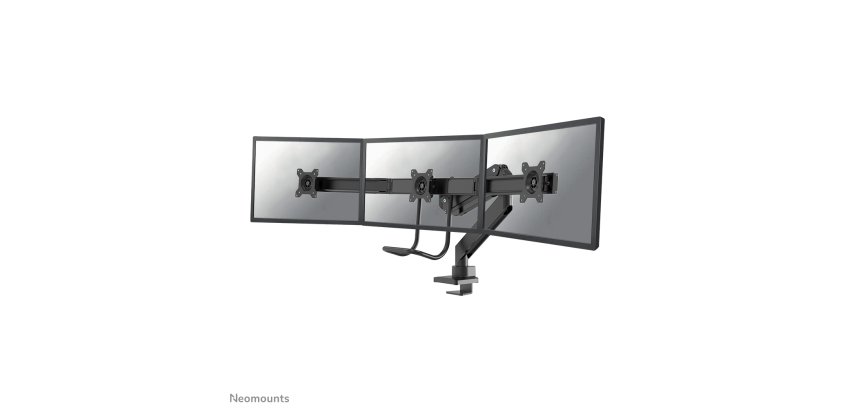 Neomounts NM-D775DX3BLACK Monitor arm 17-27" - gas spring - Topfix - 180°-stop