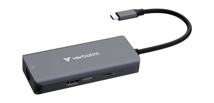 Verbatim USB-C Essentials Multiport Hub 6 ports: RJ45, HDMI, USB-C PD, 3 x USB-A 3.2 Gen 1
