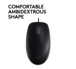 Logitech B110 Silent muis Kantoor Ambidextrous USB Type-A Optisch 1000 DPI