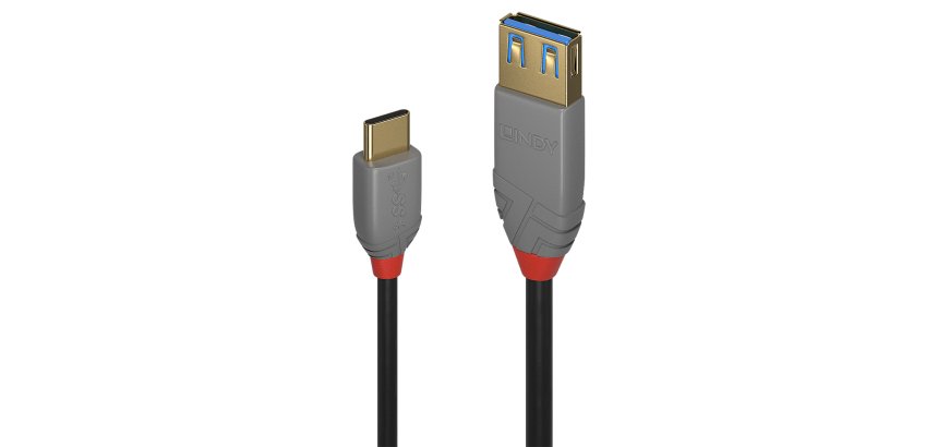 Lindy 36895 cable USB USB 3.2 Gen 2 (3.1 Gen 2) 0,15 m USB C USB A 10 Gbit/s Negro