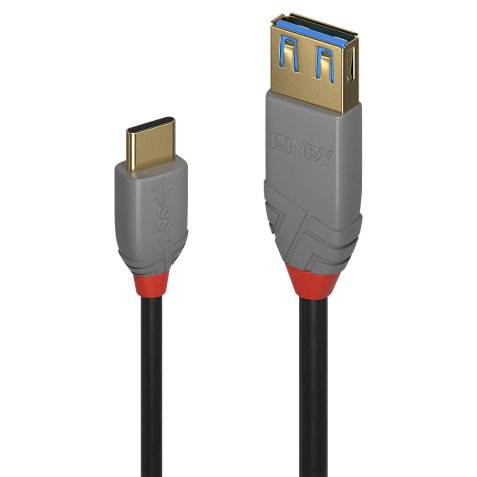Lindy 36895 cable USB USB 3.2 Gen 2 (3.1 Gen 2) 0,15 m USB C USB A Negro