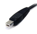 StarTech.com Câble de commutateur KVM DisplayPortUSB 4 en 1 de 1,8 m avec audio et microphone