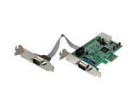 StarTech.com 2-Port Low Profile Native RS232 PCI Express Serial Adapter Card, 16550 UART, PCIe to Dual Serial DB9, Windows & Linux, TAA - Replaced by PEX2S953LP