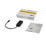 StarTech.com Hub USB 3.0 Type-C 4 Ports avec Commutateurs Individuels par Port (On/Off) - SuperSpeed USB 3.2 Gen 1 (5Gbps) - Alimenté par Bus USB - Portable - Câble 25cm