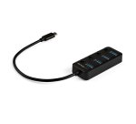 StarTech.com Hub USB 3.0 Type-C 4 Ports avec Commutateurs Individuels par Port (On/Off) - SuperSpeed USB 3.2 Gen 1 (5Gbps) - Alimenté par Bus USB - Portable - Câble 25cm