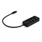 StarTech.com 4 Port USB-C Hub - USB-C- auf 4x USB 3.0 Typ-A- Ports mit einzelnen Ein-/Ausschaltern - SuperSpeed 5 Gbit/s USB 3.1/3.2 Gen 1 - USB-Bus-Stromversorgung - Tragbar - 25cm Kabel