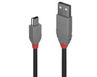 Lindy 36725 cavo USB USB 2.0 5 m USB A Mini-USB B Nero