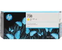 HP Cartucho de tinta amarilla DesignJet 738 de 300 ml