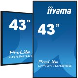 iiyama LH4341UHS-B2 Écran d'affichage dynamique 108 cm (42.5") LCD 500 cd/m² 4K Ultra HD Intégré dans le processeur Android 8.0 18/7