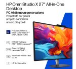 HP E4ET2EA All-in-One PC Copilot+ PC Intel Core Ultra 9 68,6 cm (27") 2560 x 1440 Pixel PC All-in-one 24 GB DDR5-SDRAM 1 TB SSD Windows 11 Home Wi-Fi 7 (802.11be) Nero, Grigio