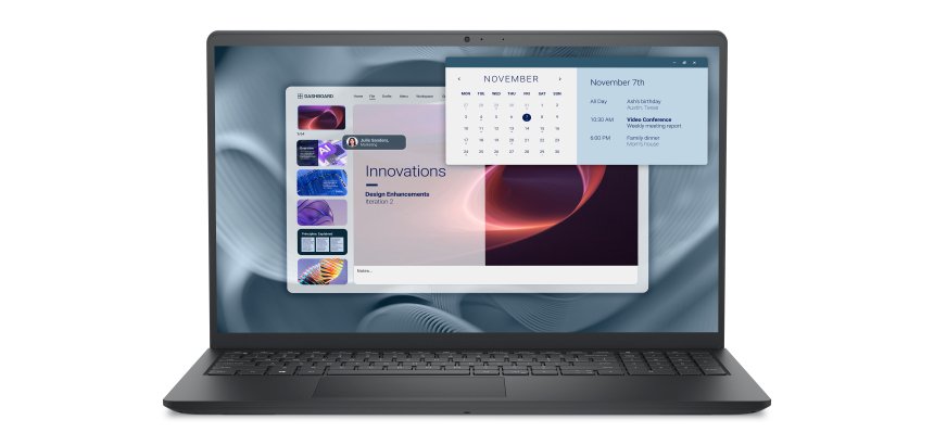 DELL Pro 15 Essential PV15250 Intel® Core™ i5 i5-1334U Ordinateur portable 39,6 cm (15.6") Full HD 16 Go DDR5-SDRAM 512 Go SSD Wi-Fi 6 (802.11ax) Windows 11 Pro Français Noir