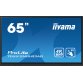 iiyama TE6512MIS-B3AG affichage de messages En forme de kiosk 165,1 cm (65") LCD Wifi 400 cd/m² 4K Ultra HD Noir Écran tactile Intégré dans le processeur Android 11 24/7