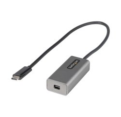 StarTech.com USB C naar Mini DisplayPort Adapter - 4K 60Hz USB-C naar mDP Adapter Dongle - USB Type-C naar Mini DP Monitor - Video Converter - Werkt met Thunderbolt 3 - 30cm lange aangesloten hostkabel - Verbeterde versie van CDP2MDP