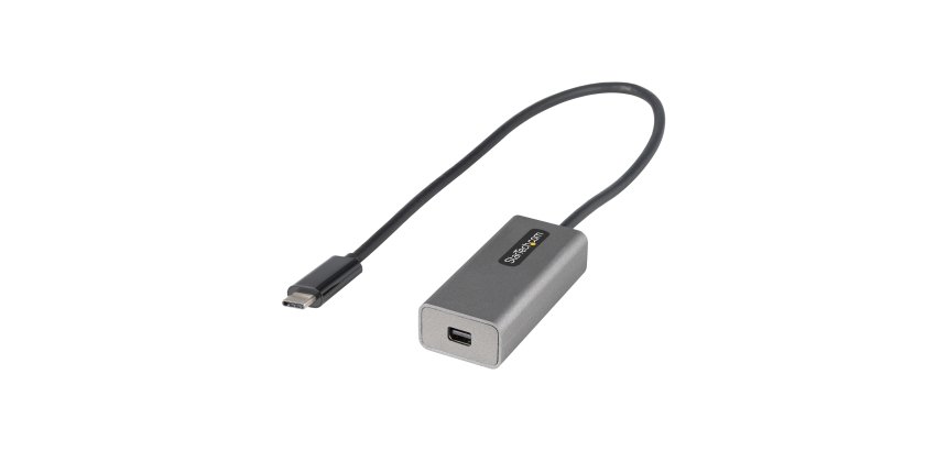 StarTech.com Adaptateur USB C vers Mini DisplayPort - Dongle Adaptateur USB-C vers mDP 4K 60Hz - Moniteur USB Type-C vers Mini DP - Convertisseur Vidéo - Fonctionne avec TB3 - Câble Attaché long de 12" - Version améliorée de CDP2MDP