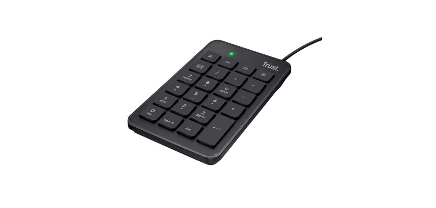 Trust 22221 teclado numérico Portátil/PC USB Negro