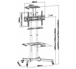 Equip Carrello TV multifunzionale Economy 37-75