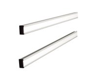 Support nobo bandes fixes aluminium anodisé indice 15 longueur 48,1cm paire supports hauts-bas