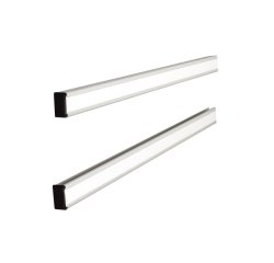 Support nobo bandes fixes aluminium anodisé indice 15 longueur 48,1cm paire supports hauts-bas