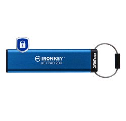 Kingston Technology IronKey Keypad 200 de 32 Go, FIPS 140-3 niveau 3 (en attente), chiffrement AES-256