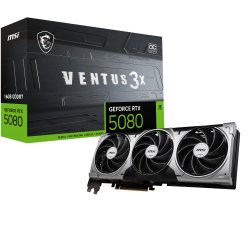 MSI VENTUS GeForce RTX5080 16G 3X OC NVIDIA GeForce RTX 5080 16 GB GDDR7