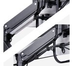 StarTech.com Soporte VESA de Sobremesa para Tres Monitores de 27 Pulgadas - 75x75/100x100 - Brazo de Soporte para 3 Monitores - Grommet o Mordaza - Ajuste sin Herramientas - Brazo con Resorte