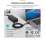 StarTech.com Chargeur USB-C pour Ordinateur Portable de 140W avec Câble USB-C Intégré de 1,2m, Adaptateur Secteur GaN pour MacBook M3/M4/M5 Pro/Max, Dell Pro/Plus/Premium