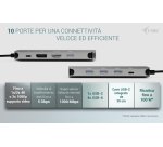 i-tec USB-C Metal Nano 3x Display (DP, HDMI and VGA) Docking Station + Power Delivery 100 W