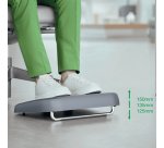 Repose-pieds, réglable en hauteur, gris foncé