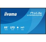 iiyama LH6564UHS-B1AG Écran d'affichage dynamique Écran plat de signalisation numérique 165,1 cm (65") Wifi 500 cd/m² 4K Ultra HD Noir Intégré dans le processeur Android 24/7