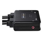 StarTech.com Switch KVM à Câble Hybride USB-C DisplayPort à 2 Ports, 4K 60Hz - Commutateur KVM avec Câbles hôtes intégrés USB-C/DisplayPort/Audio de 1,2m - Switch KVM USB-C Alimenté par Bus, Commutation à distance