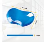 Reposamuñecas de gel para ratón Fellowes Crystal