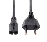 StarTech.com Cable de 1m de Alimentación para Portátiles, Enchufe UE a C7, 2,5A 250V, 18AWG, Cable de Repuesto para Cargador de Portátiles, Cable para Impresoras, Cable para Europa, UL