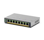 NETGEAR GS108EPP Non-géré Gigabit Ethernet (10/100/1000) Connexion Ethernet, supportant l'alimentation via ce port (PoE) Montage sur le bureau ou sur le mur Gris