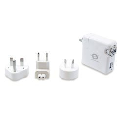 Conceptronic CUSBCHARKIT cargador de dispositivo móvil Cámara digital, Portátil, PDA, Smartphone, Tableta Blanco Corriente alterna, Encendedor de cigarrillos Auto, Interior
