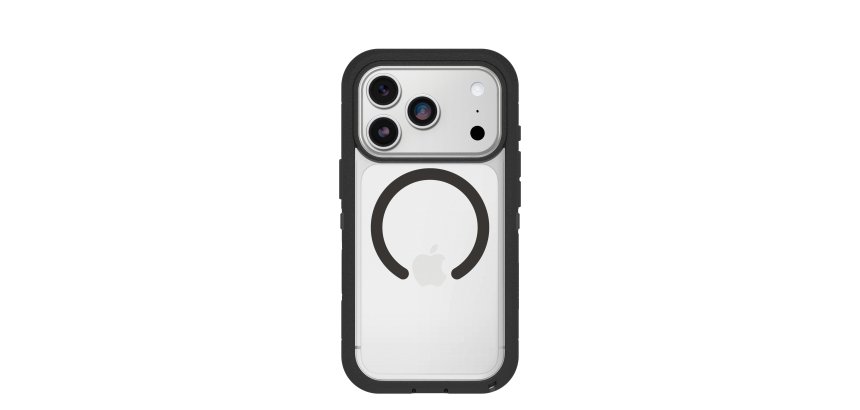 OtterBox Defender Pro XT Clear Series voor Apple iPhone 17 Pro, transparant/zwart - Geen retailverpakking