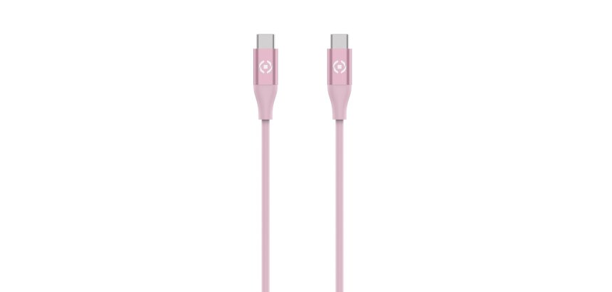 Celly USBCUSBCCOLPK USB cable 1.5 m USB C 60 W Pink