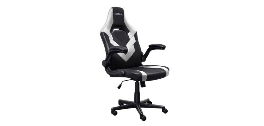 Trust GXT 703W RIYE Sedia per gaming universale Nero, Bianco