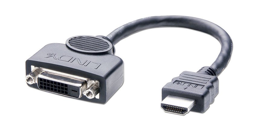 Adaptador de cable de vídeo 0,2 m DVI-D HDMI Negro