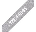 Brother TZE-PR935 label-making tape White on silver