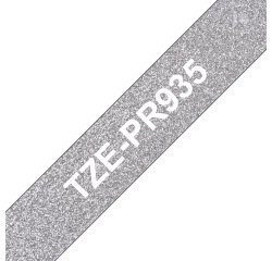 Brother TZE-PR935 nastro per etichettatrice Bianco su argento