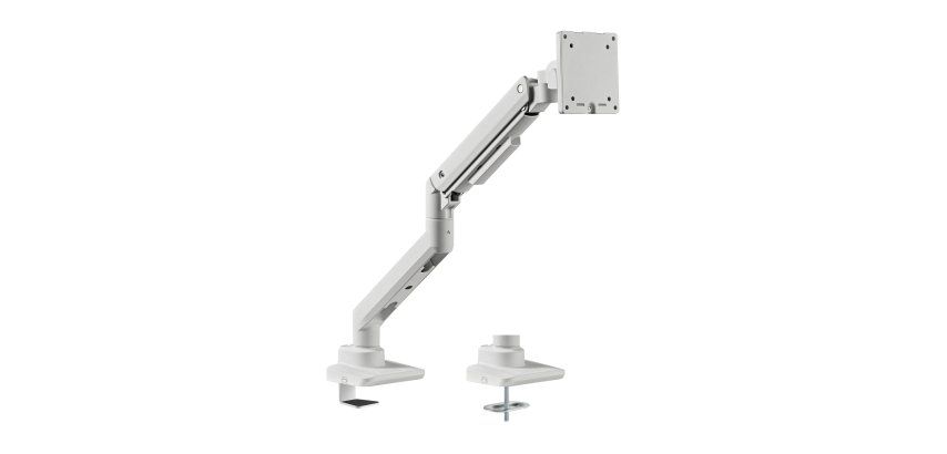 Equip Staffa di montaggio per monitor da scrivania per impieghi gravosi da 17“ a 49”, bianco