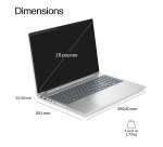 HP E0FC4ET laptop Copilot+ PC AMD Ryzen AI 5 Ordinateur portable 40,6 cm (16") WUXGA 16 Go DDR5-SDRAM 512 Go SSD Wi-Fi 7 (802.11be) Windows 11 Pro Argent